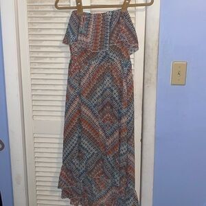 American rag strapless high low dress